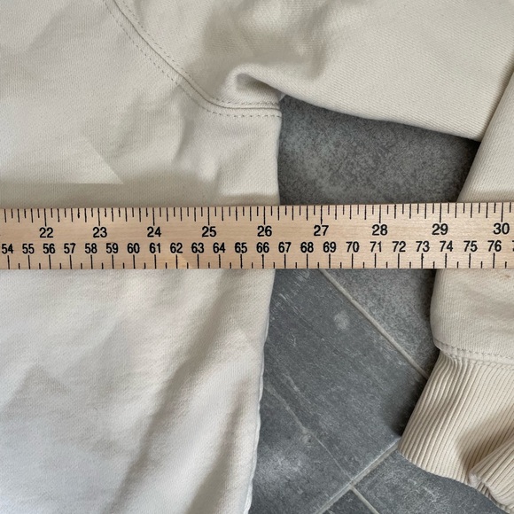 RAWGEAR Heavyweight Pullover Hoodie Cream  Mens Size X-Large - Picture 8 of 8